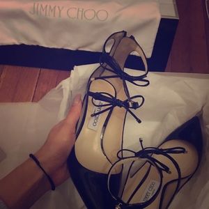 Jimmy choo blk pat SAGE85